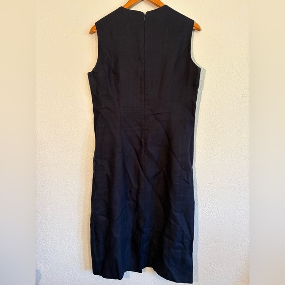Vintage Geary Roark Kamisato Navy Blue dress size 12 - Picture 2 of 4
